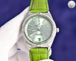 Breitling Chronomat 36*10mm Vintage 9015 Movement  Lady Diamond Bezel Watch